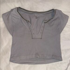 Urban Outfitters Light Gray Crop Top